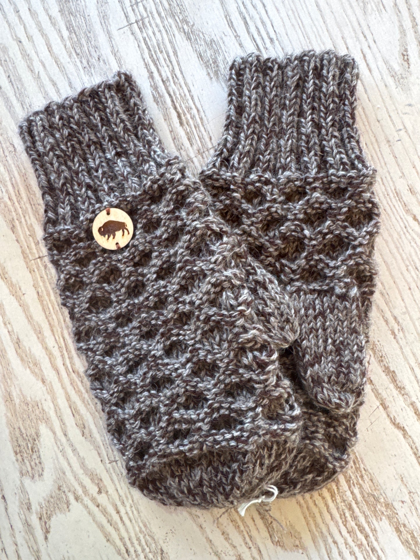 Bison Knitted Mitts