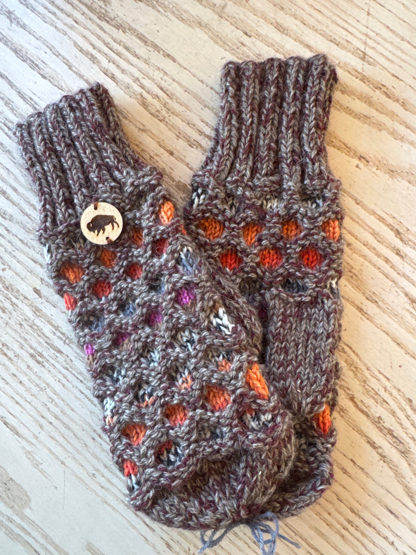 Bison Knitted Mitts