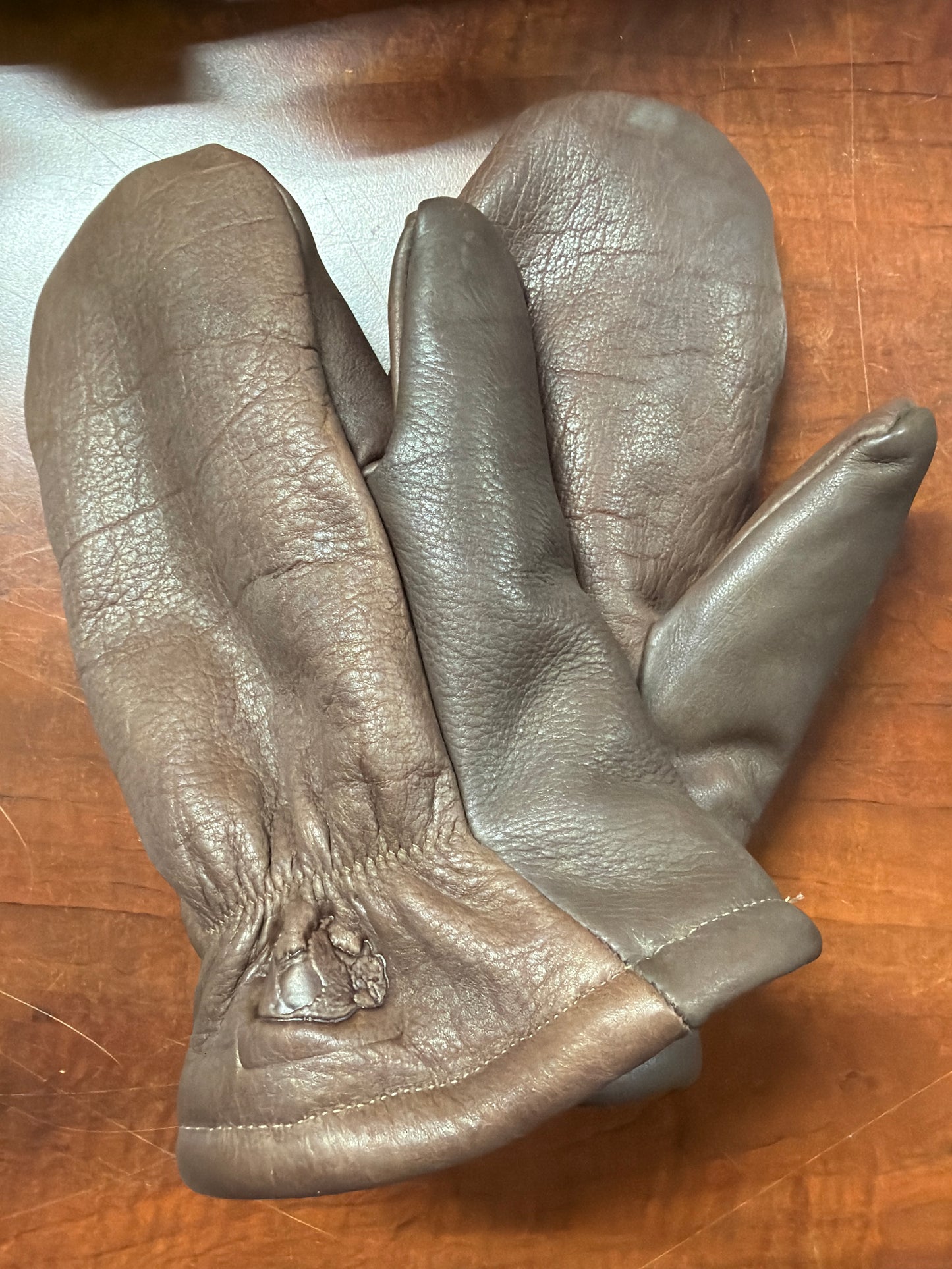 Bison Leather Mitts