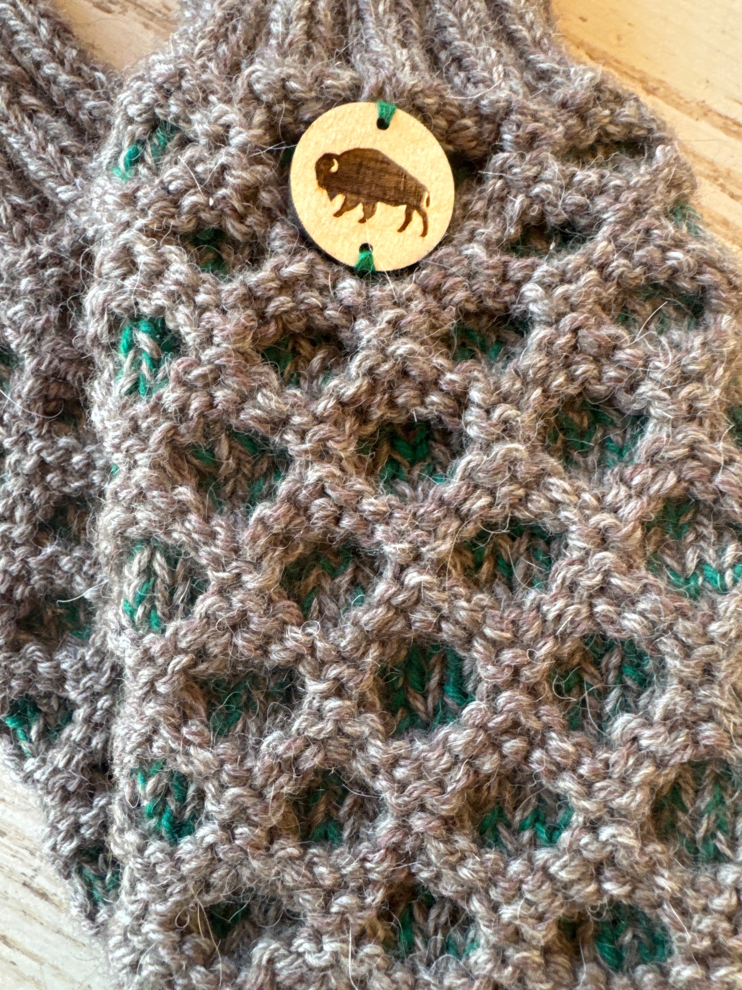 Bison Knitted Mitts