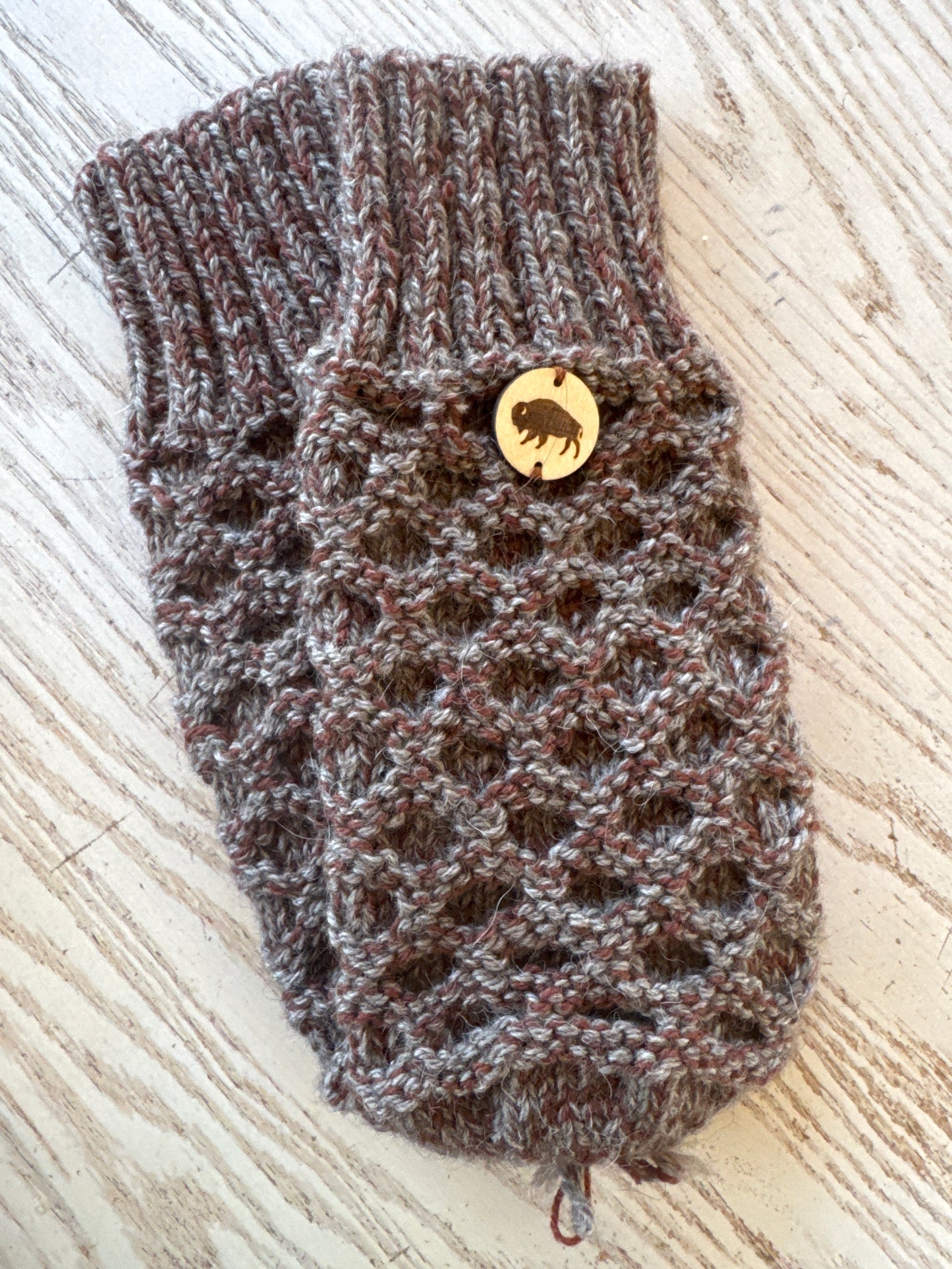 Bison Knitted Mitts