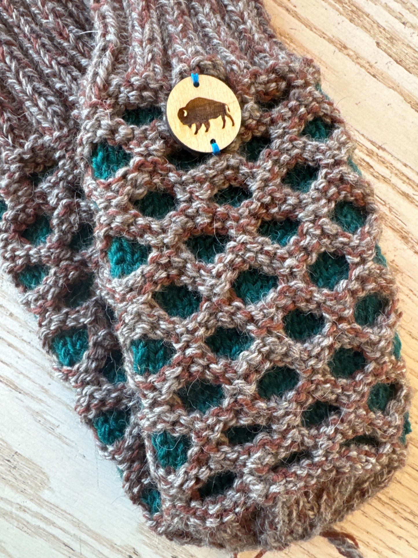 Bison Knitted Mitts