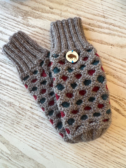 Bison Knitted Mitts