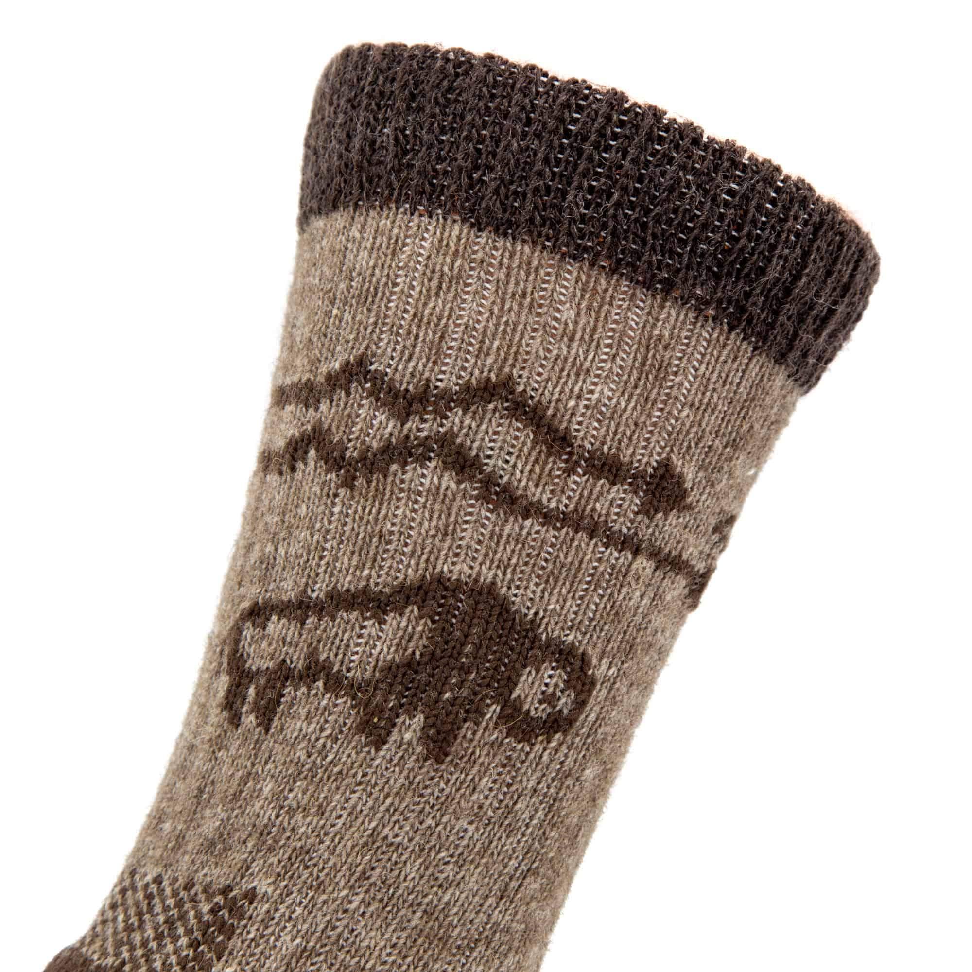 Yellowstone Advantage Gear Bison/Wool Crew Socks O'Canada Bison